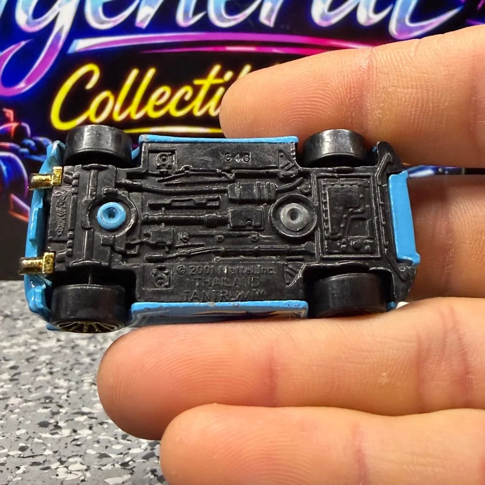 Hot Wheels Tantrum Blue 2001 Mattel Diecast Car Gold Wheels Thailand G46